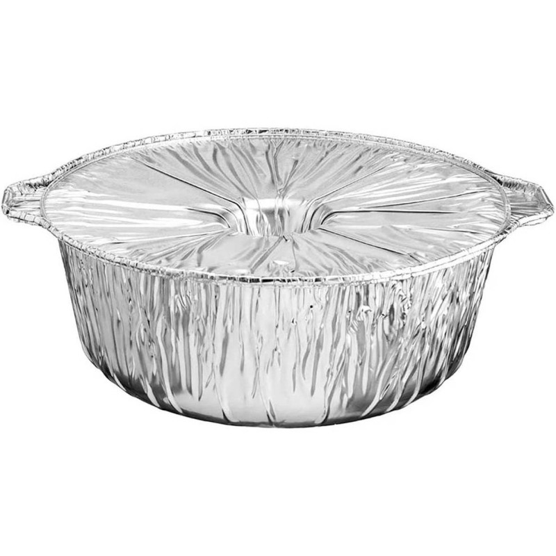 255177 SMALL ماعون قصدير عميق مع غطاء طقم 5 حبة
