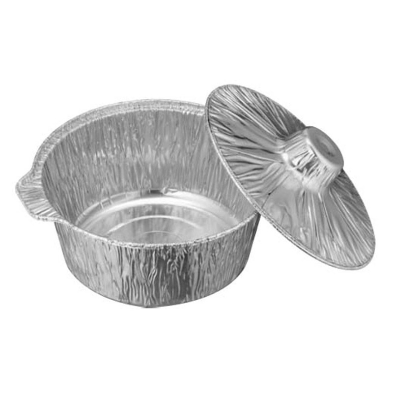 255177 SMALL ماعون قصدير عميق مع غطاء طقم 5 حبة
