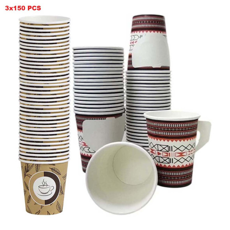 502158 2×7OZ+1×4OZ طقم اكواب ورق 50×3
