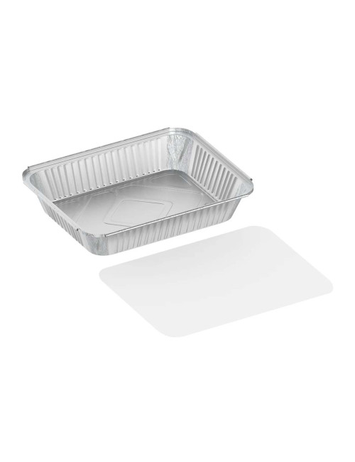 ماعون قصدير مستطيل مع غطاء طقم 20حبة ×2قياس صغير 245901