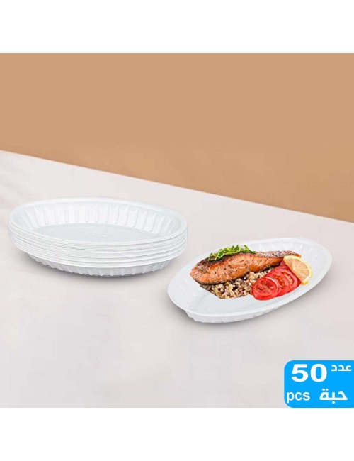 600520 OVAL PLASTIC PLATE NO. 1/2