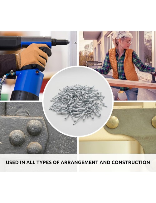 ALUMINIUM RIVET BEIGE 3.2 X 10
