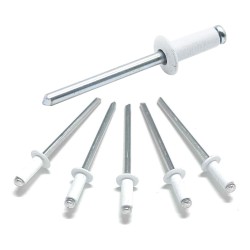 ALUMINIUM RIVET WHITE 3.2 X 10