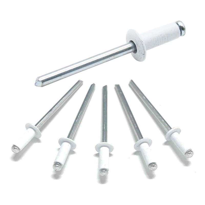 ALUMINIUM RIVET WHITE 3.2 X 10