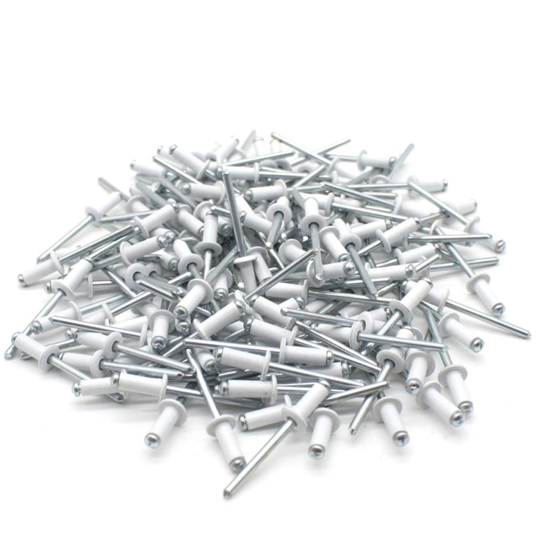 ALUMINIUM RIVET WHITE 3.2 X 6.4