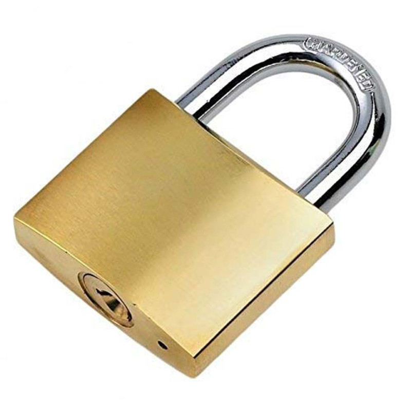 T266 GOLDEN COLOR IRON PADLOCK 63 MM H.D.