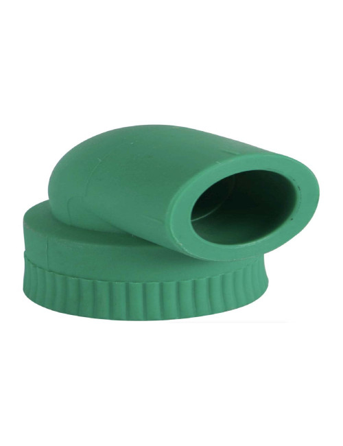PVC 45° ELBOW THEREAD 3/4" GREEN