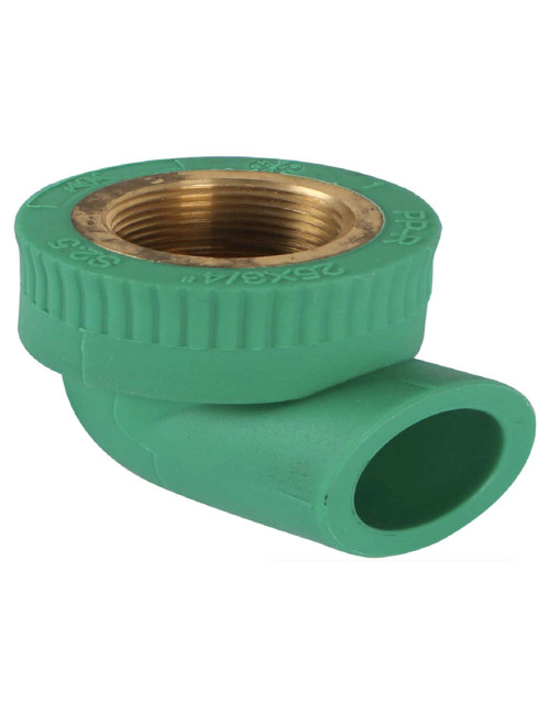 PVC 45° ELBOW THEREAD 3/4" GREEN