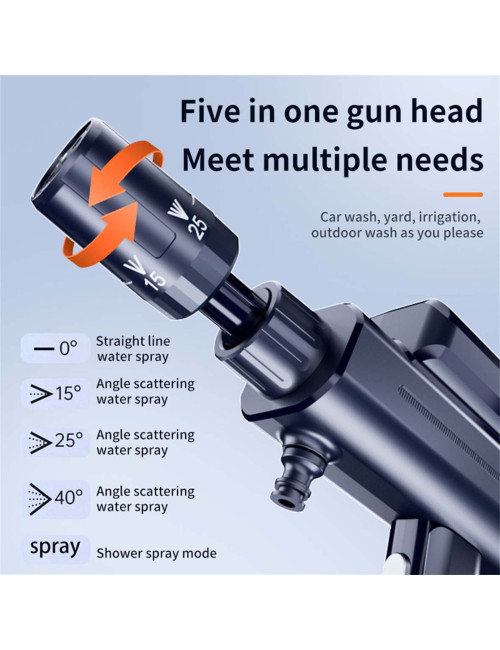 X9- HIGH-POWER PORTABLE HANDHELD FOLDABLE 2IN1 CAR WASH GUN