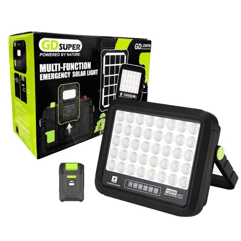 GD-2308 B/A- MULTI-FUNCTION EMERGENCY SOLAR LIGHT