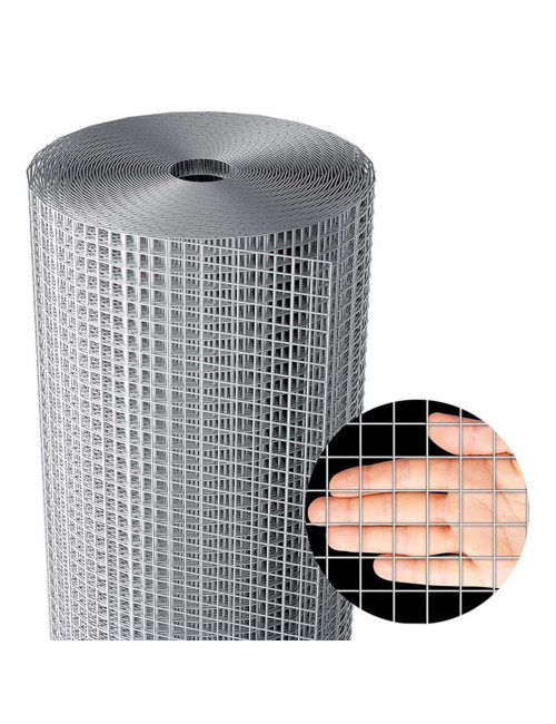 HOT DIP GALV WELDED MESH 21G x 1/2" x 1 x 25 MTR x 10KG