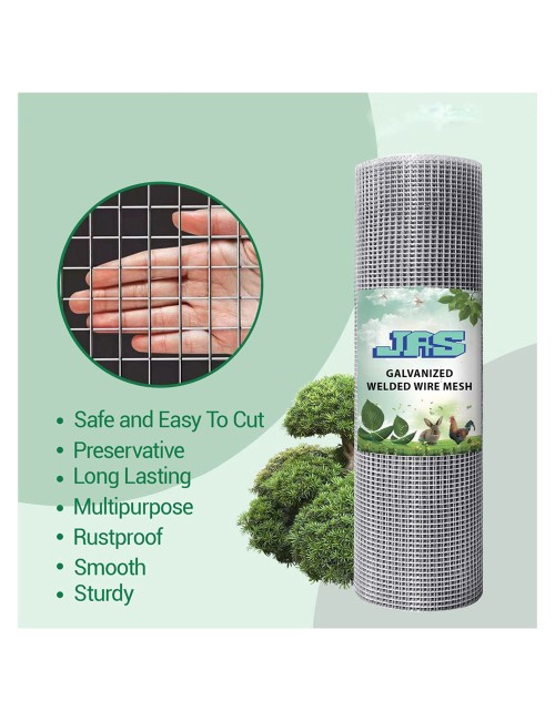 ELECTRO GALV WELDED MESH B/W 22G x 1/2" x 1.20 x 25 MTR - 3.8 KG
