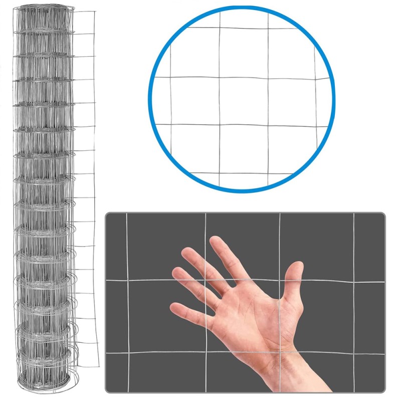 1" X 1" X 1.5m X2.5m -2 Mm شبك لوح جلفانيز