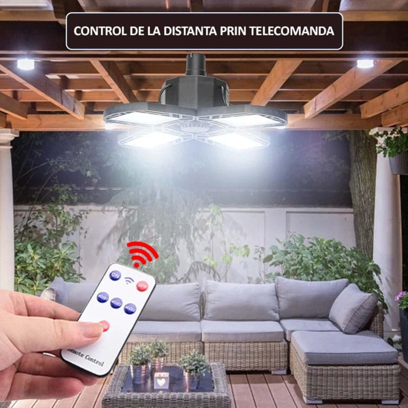 XF-702 كشاف شفرة المروحة 4 شفرة طاقة شمسية