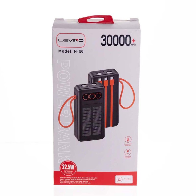 N56 LEVINO 30000mAh Power Bank with 22.5W SuperFast Charging