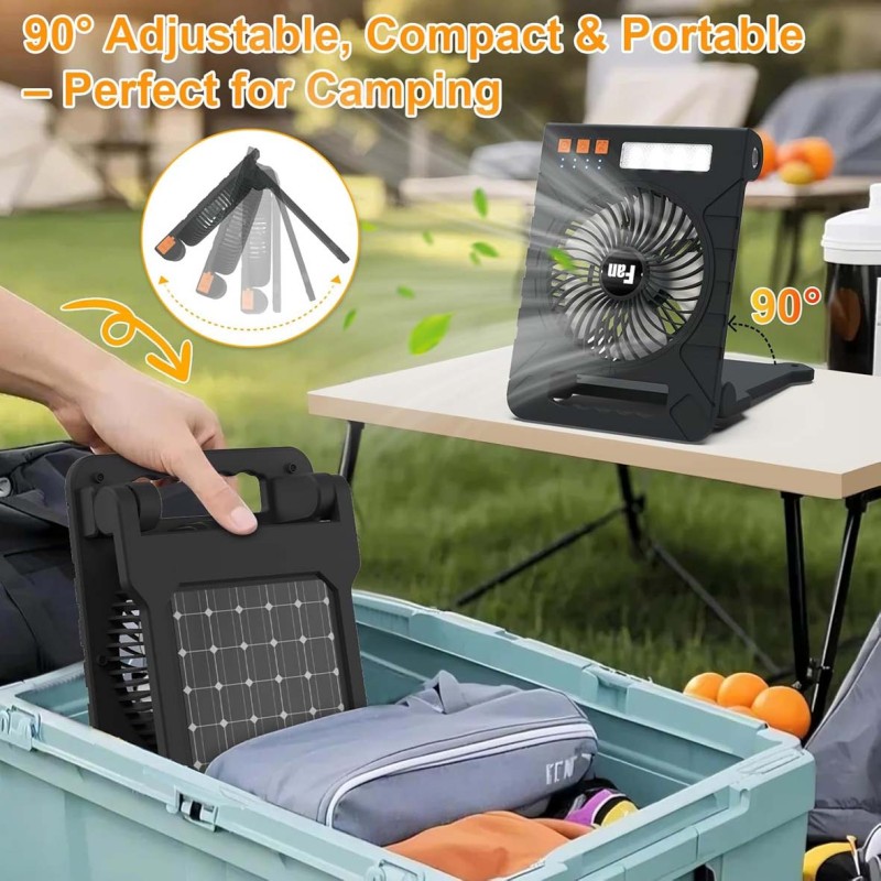 MD-F907 MULTI-FUNCTIONAL SOLAR FAN