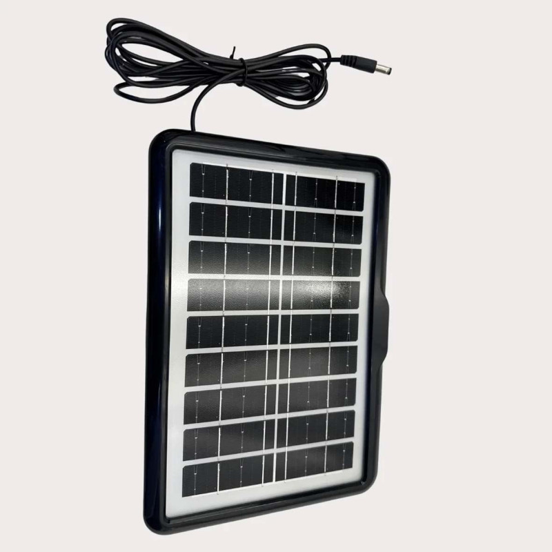 EP-514 RECHARGEABLE BOX FAN 5V USB OUTPUT WITH SOLAR PANEL 9W 14"