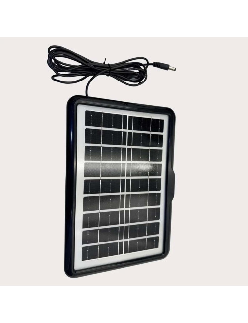 EP-514 RECHARGEABLE BOX FAN 5V USB OUTPUT WITH SOLAR PANEL 9W 14"