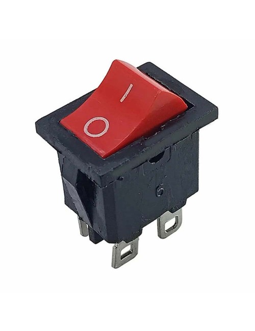 LFSW1-RED MACHINE SWITCH SQUARE RED 2 PIN 15A