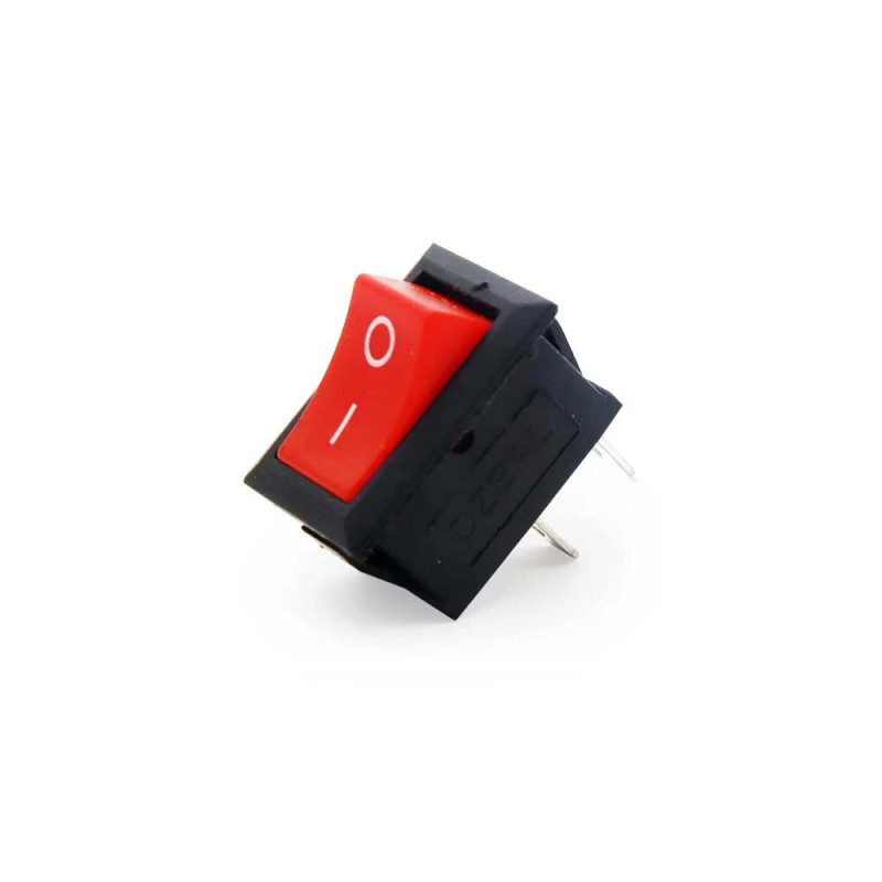 LFSW13-RED MACHINE SWITCH SMALL RED 2 PIN 6A