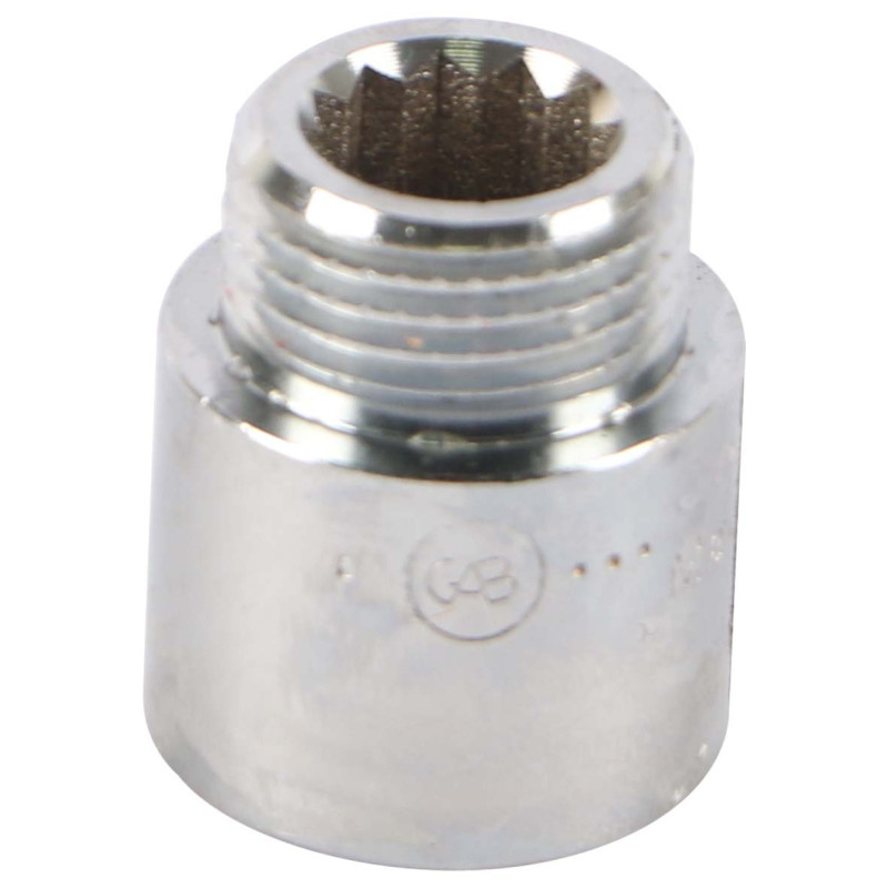 NIPPLE SOCKET -ZN-BCP 1/2" x 20 MM