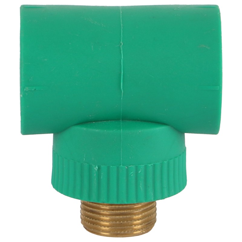 PPR MALE BRASS THREADED TEE 3/4" x 1"