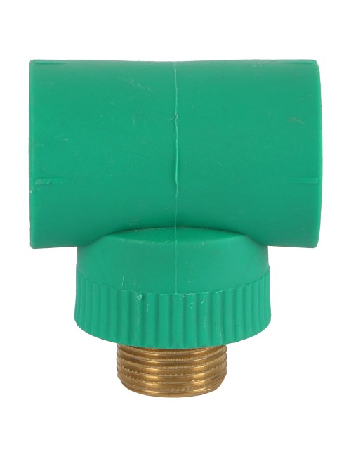 PPR MALE BRASS THREADED TEE 3/4" x 1"
