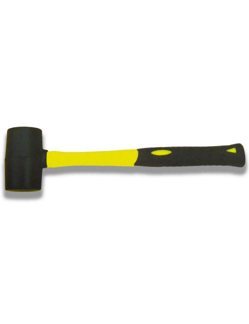 JD120 RUBBER MALLET HAMMER DOUBLE COLOR PLASTIC 16OZ