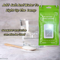 EMERGENCY PORTABLE SALT WATER LED LAMP