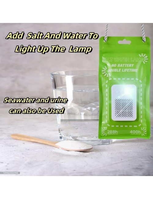 EMERGENCY PORTABLE SALT WATER LED LAMP