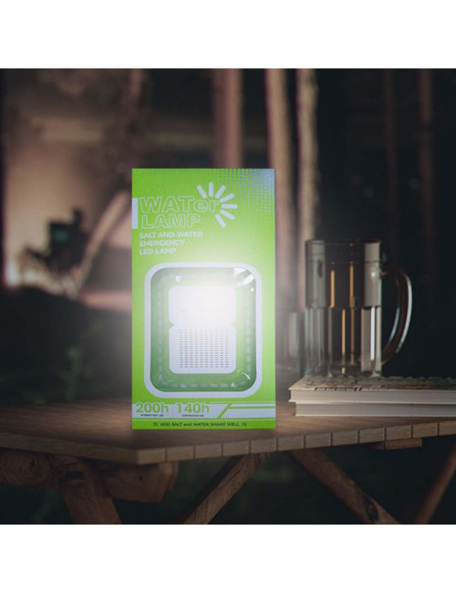 EMERGENCY PORTABLE SALT WATER LED LAMP