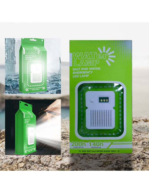EMERGENCY PORTABLE SALT WATER LED LAMP