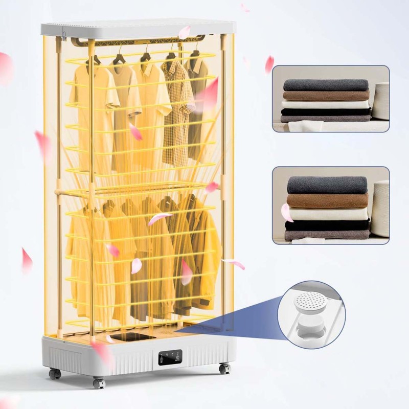 BK-GL9 FOLDABLE QUICK CLOTHES DRYING, 2LAYER DESIGN, VERY LARG CAPACITY 1300W