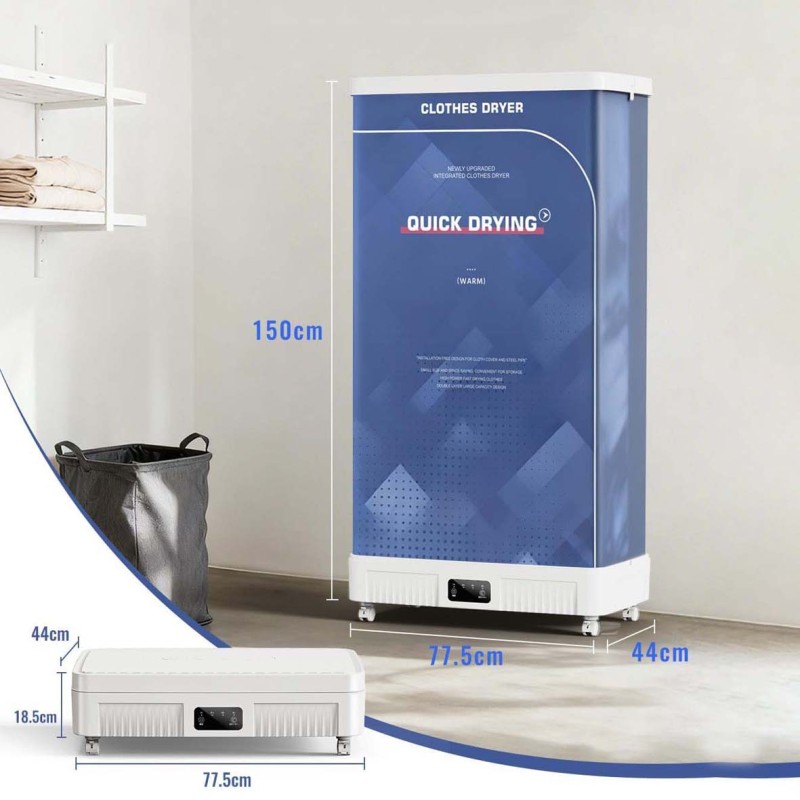 BK-GL9 FOLDABLE QUICK CLOTHES DRYING, 2LAYER DESIGN, VERY LARG CAPACITY 1300W