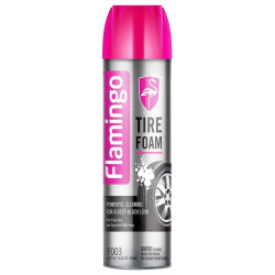 101- FLAMINGO FOAM TIRE CLEANER AND POLISH FLAMINGO TIRE FOAM|F003|650ML