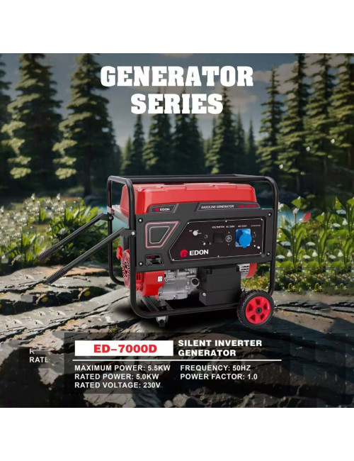 EDON-ED-7000-D 5.5KW ماكينة مولد كهرباء بنزين