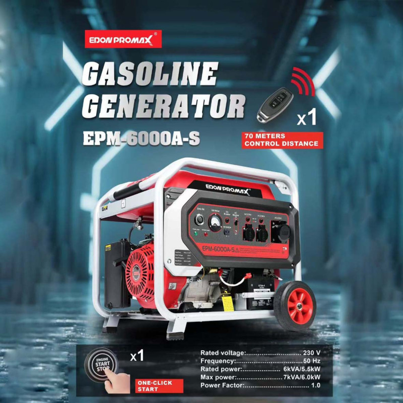 EDON-EPM-6000A-S GASOLINE GENERATOR 7Kw