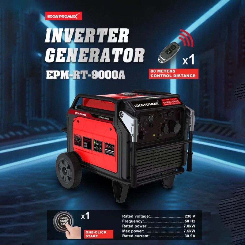 EDON-EPM-RT-9000A 7.5KW ماكينة مولد كهرباء بنزين صامت