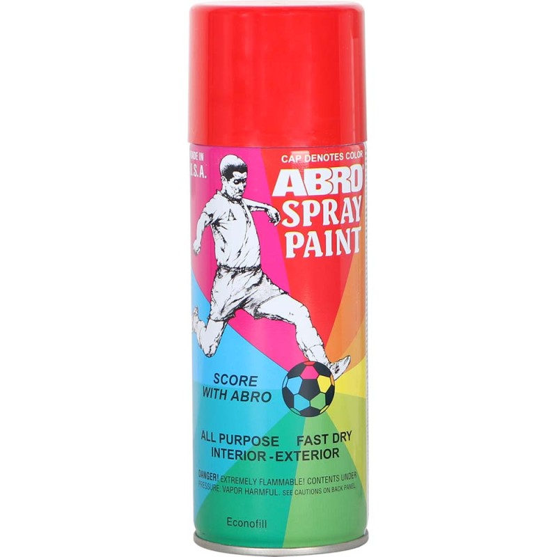 ABRO SPRAY PAINT 073 GLOSS FIRE RED