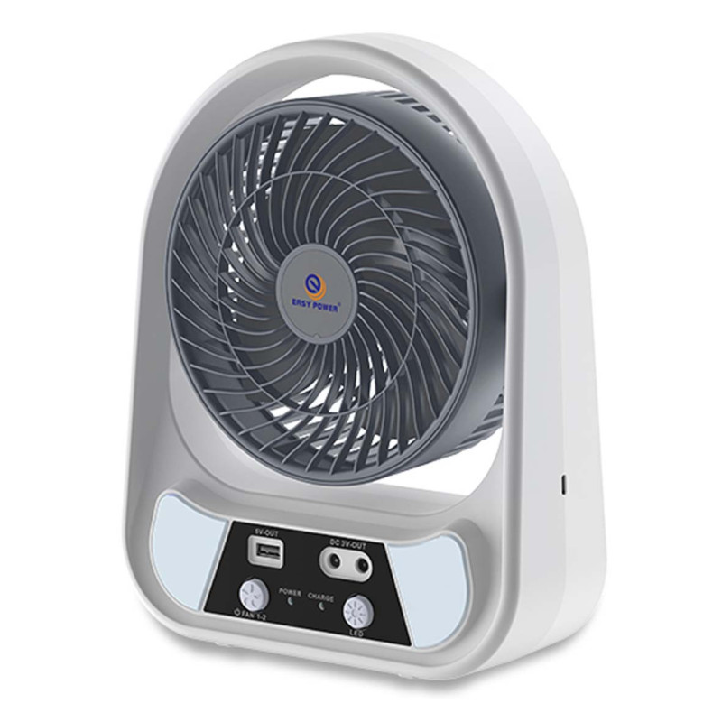 EP-606 RECHARGEABLE SOLAR FAN 6INCH