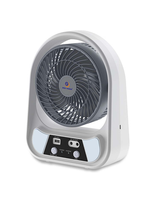 EP-606 RECHARGEABLE SOLAR FAN 6INCH