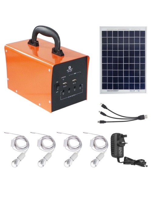 EASY POWER EP-107B 4PCS BULB SOLAR LIGHT 18V 12W SOLAR POWER PANEL GENERATOR KIT