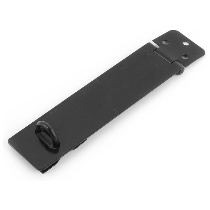 STAINLESS STEEL PAD LOCK DOOR LATCH BLACK 4"