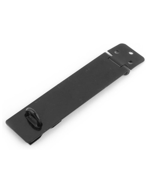 STAINLESS STEEL PAD LOCK DOOR LATCH BLACK 4"