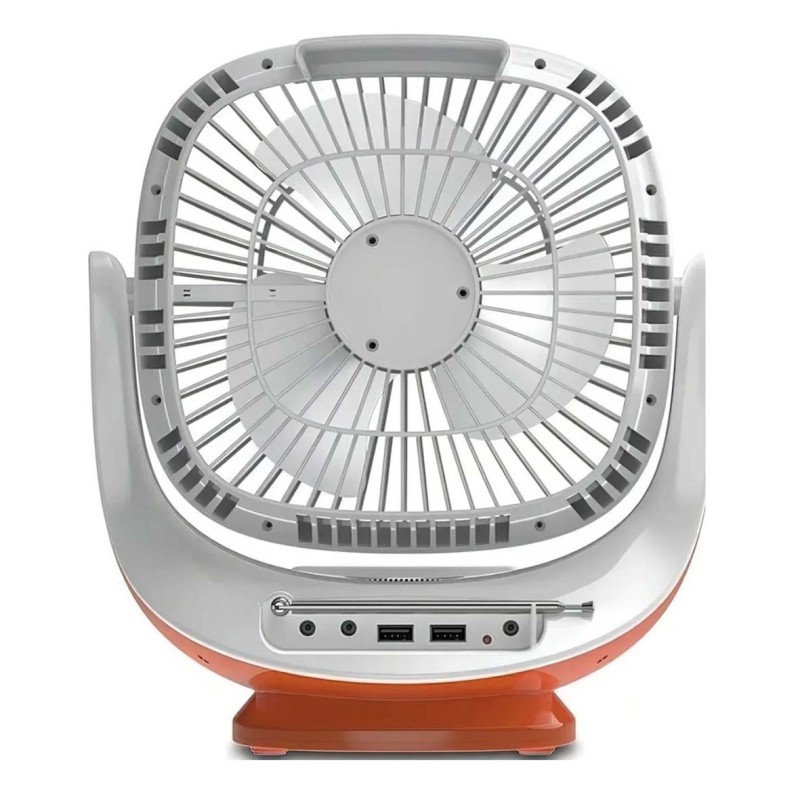 EP-008 3-IN-1 AC/DC TABLE SOLAR FAN+PANEL+2BULB 8INCH