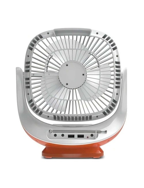 EP-008 3-IN-1 AC/DC TABLE SOLAR FAN+PANEL+2BULB 8INCH