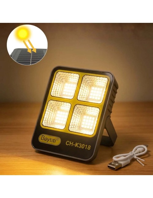 BUYTITI CH-K3018 SOLAR FLOOD LIGHT SOLAR ENEREGY RECHARGEABLE BATTERY