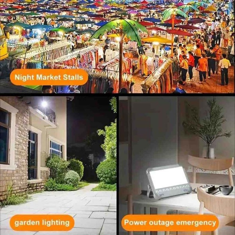 SPJ-20990 RECHARGEABLE SOLAR POWERED LED FLOOD LIGHT IP66