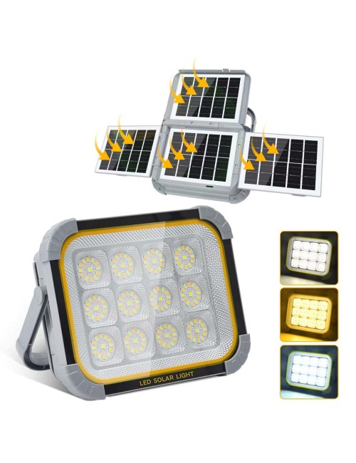 SPJ-20989 RECHARGEABLE SOLAR LED FLOOD SPOTLIGHT IP66