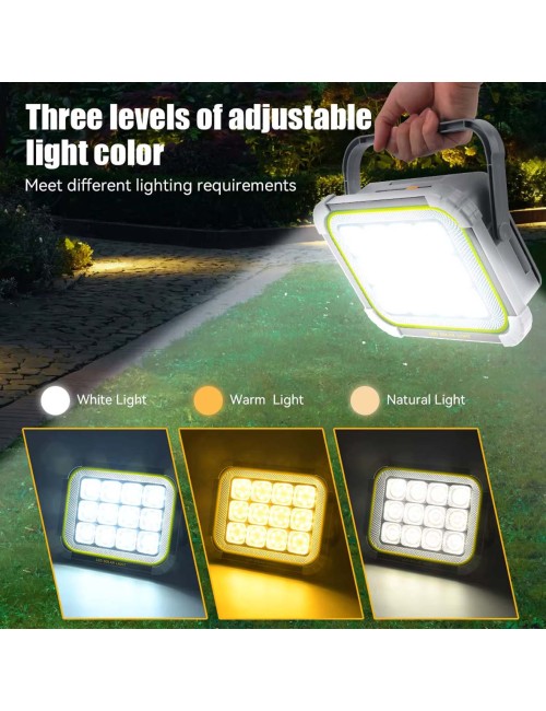 SPJ-20989 RECHARGEABLE SOLAR LED FLOOD SPOTLIGHT IP66